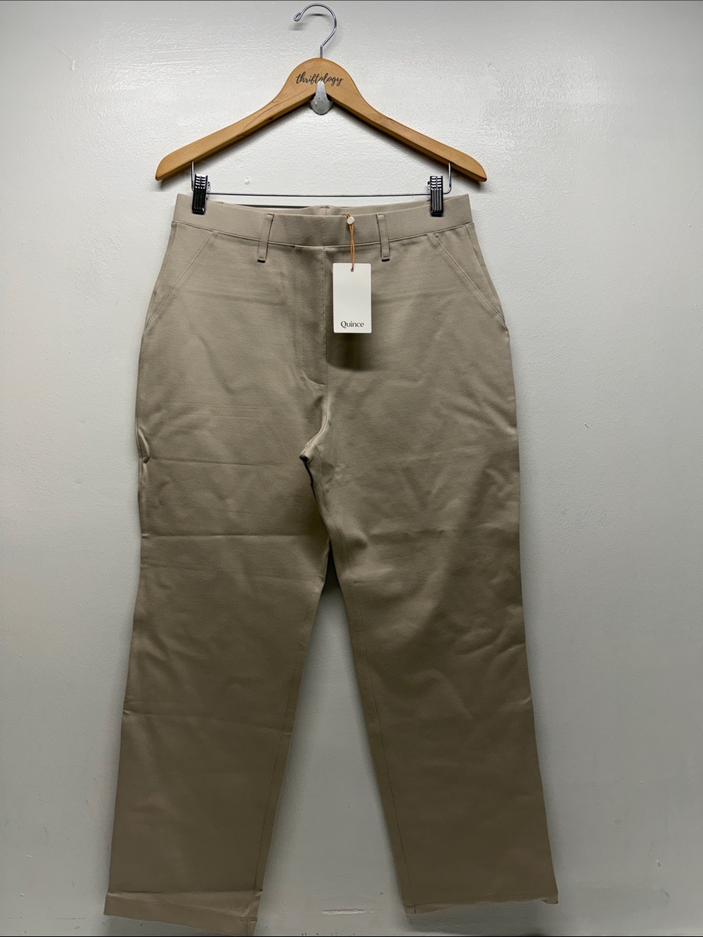 Quince Women's Ankle Crop Pants in Beige